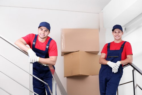 Professional packing and furniture handling during a removal
