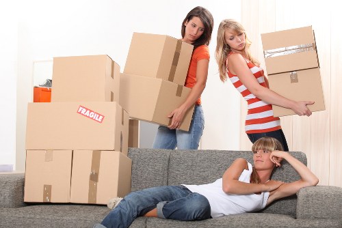 Furniture move in a Kingston upon Thames apartment building
